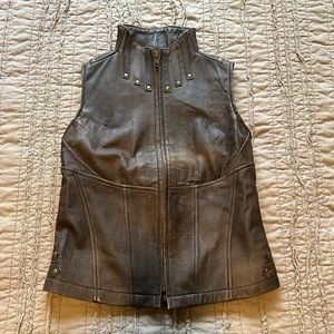 Leather Festie Vest
